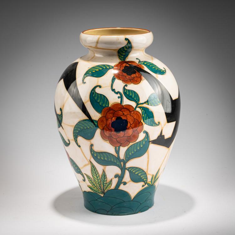 Hauptbild zu Objekt, Vase mit stilisiertem Vogel, 1930er Jahre, La Fenice, Albisola, 183A 59