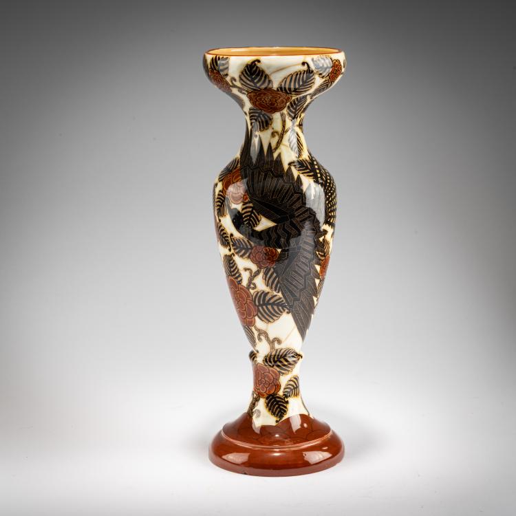Bild 2 zu Objekt, Hohe Vase mit fliegendem Vogel, 1920er Jahre, La Fenice, Albisola, 183A 58