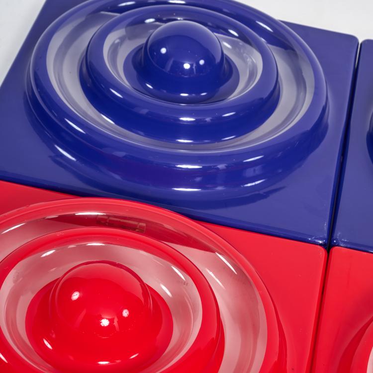 Bild 4 zu Objekt, Sechs Wand-/ Deckenelemente 'Ring-Leuchte', 1969/70 (Entwurf), Verner Panton, Louis Poulsen, Kopenhagen / Copenhagen, 183A 324