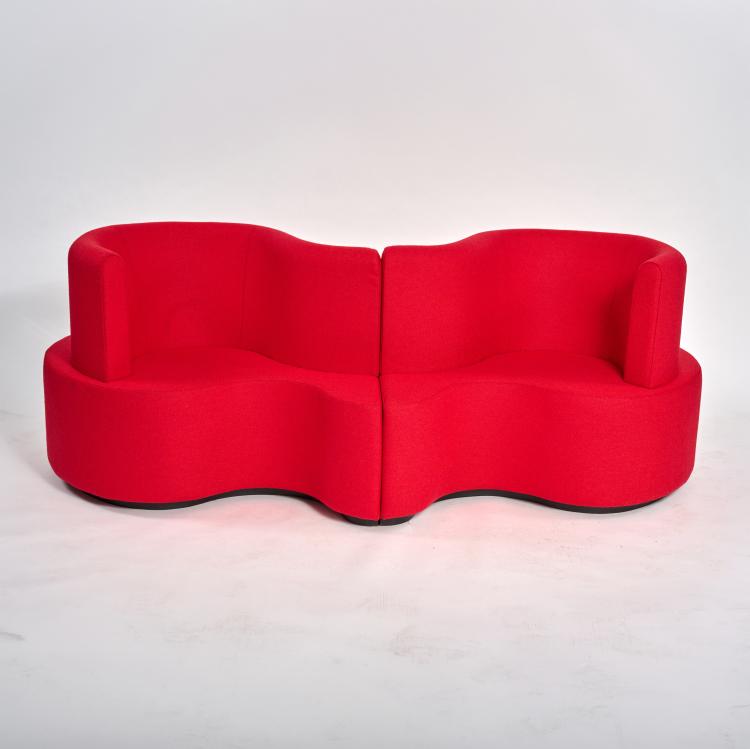 Bild 1 zu Objekt, F&uuml;nfteilige Sofalandschaft 'Kleeblatt', 1969 (Entwurf), Verner Panton, Verpan, Kopenhagen / Copenhagen, 183A 331