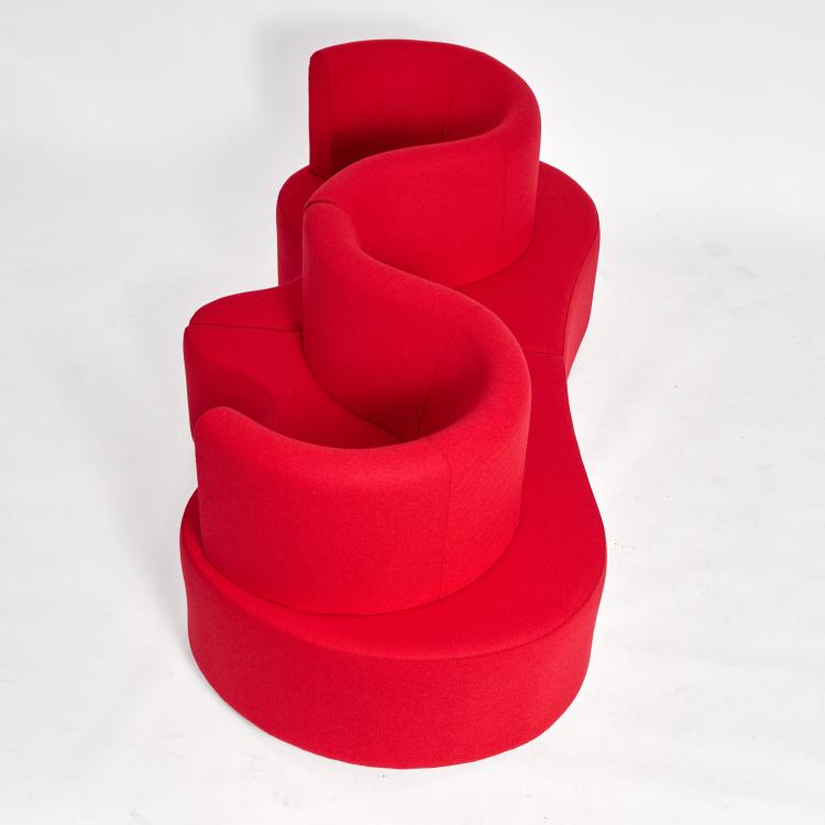 Bild 2 zu Objekt, F&uuml;nfteilige Sofalandschaft 'Kleeblatt', 1969 (Entwurf), Verner Panton, Verpan, Kopenhagen / Copenhagen, 183A 331