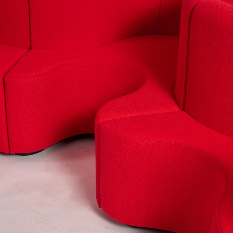 Bild 3 zu Objekt, F&uuml;nfteilige Sofalandschaft 'Kleeblatt', 1969 (Entwurf), Verner Panton, Verpan, Kopenhagen / Copenhagen, 183A 331