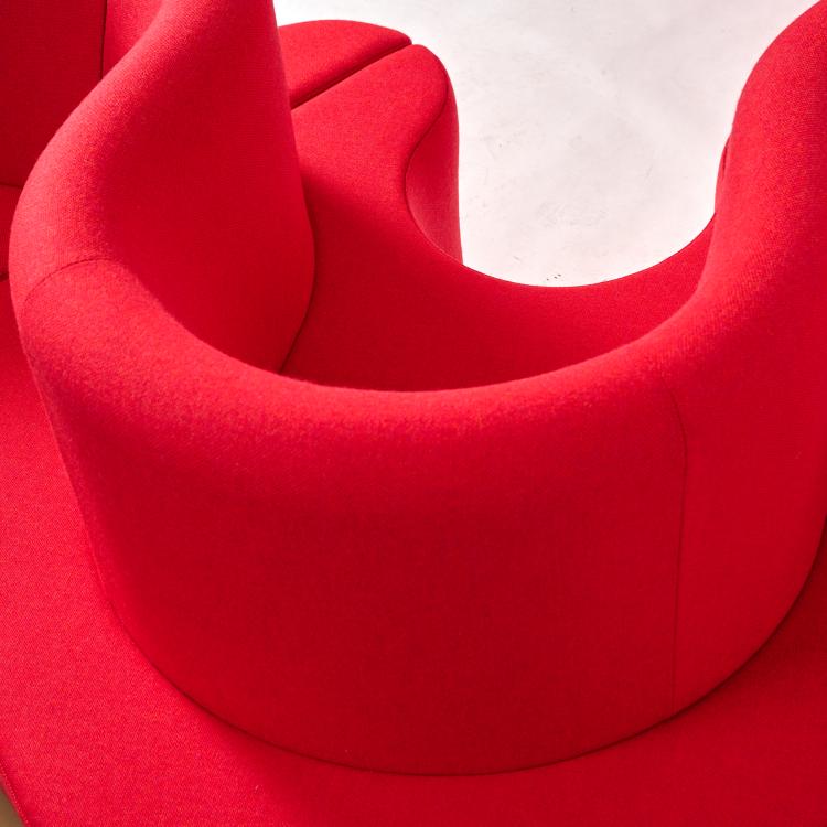 Bild 7 zu Objekt, F&uuml;nfteilige Sofalandschaft 'Kleeblatt', 1969 (Entwurf), Verner Panton, Verpan, Kopenhagen / Copenhagen, 183A 331