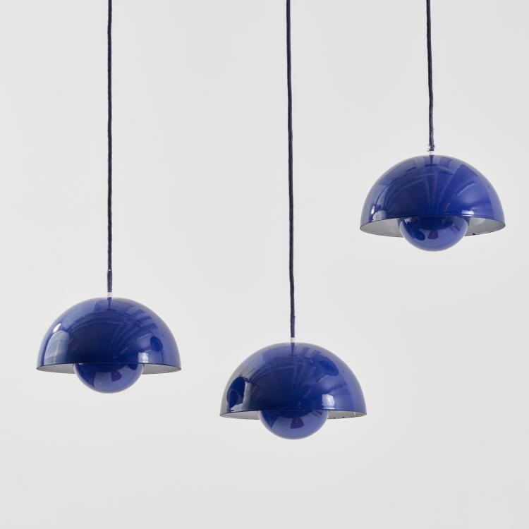 Bild 2 zu Objekt, Drei Deckenleuchten 'Flower-Pot', 1969 (Entwurf), Verner Panton, Louis Poulsen, Kopenhagen, 183A 323