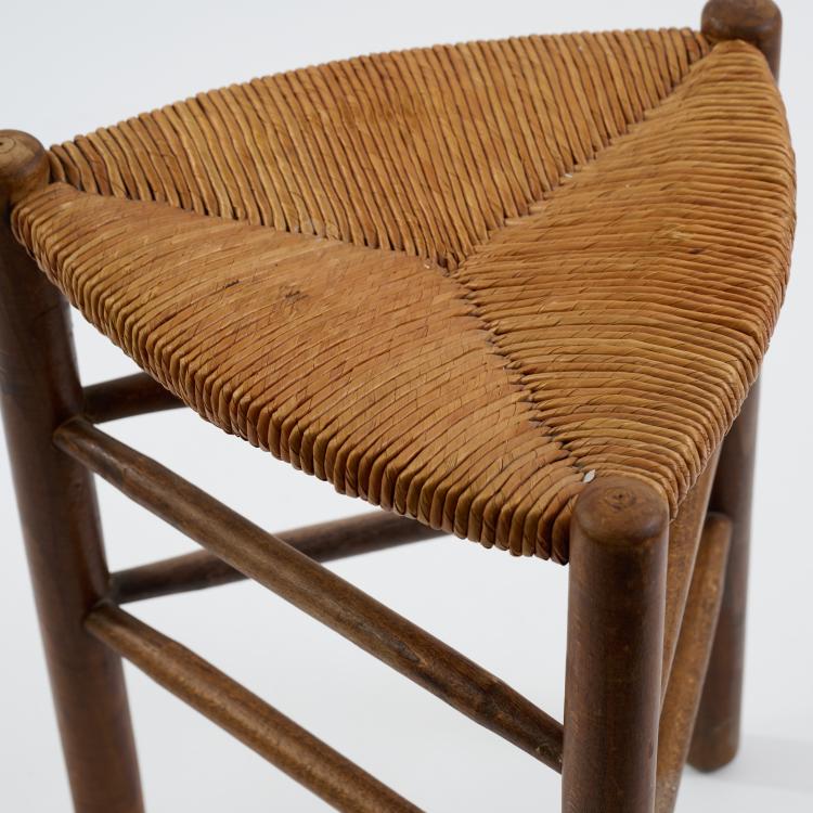 Bild 3 zu Objekt, Hocker, 1960er Jahre (Entwurf), Charlotte Perriand (zugeschrieben), Frankreich / France, 183A 386