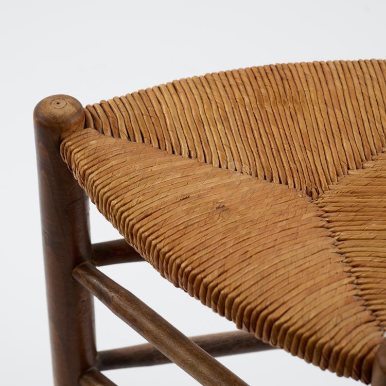 Bild 4 zu Objekt, Hocker, 1960er Jahre (Entwurf), Charlotte Perriand (zugeschrieben), Frankreich / France, 183A 386