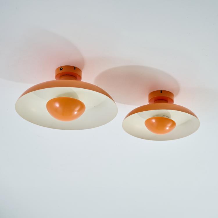 Bild 1 zu Objekt, Zwei Deckenleuchten, um 1960, Piet Hein, Lyfa, Kopenhagen, 183A 387