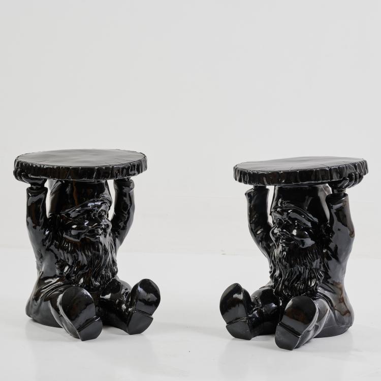 Bild 1 zu Objekt, Zwei Beistelltische 'Attila', 1999 (Entwurf), Philippe Starck, Kartell, Noviglio, 183A 35