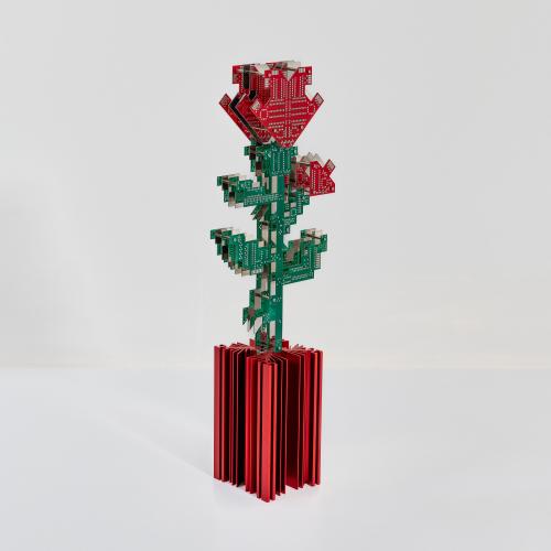 Skulptur 'Hybrid Rose', 1994 (Entwurf)