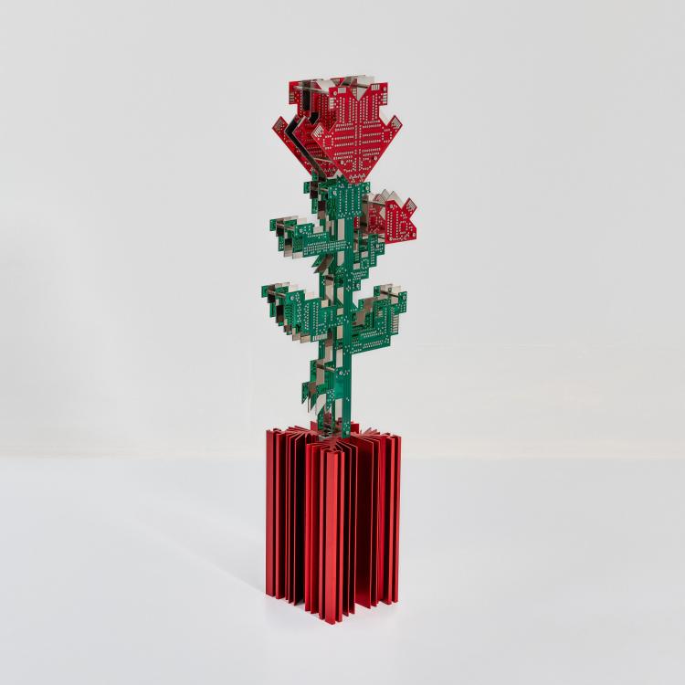 Hauptbild zu Objekt, Skulptur 'Hybrid Rose', 1994 (Entwurf), Petrus Wandrey, Wandrey, Petrus, 183A 539