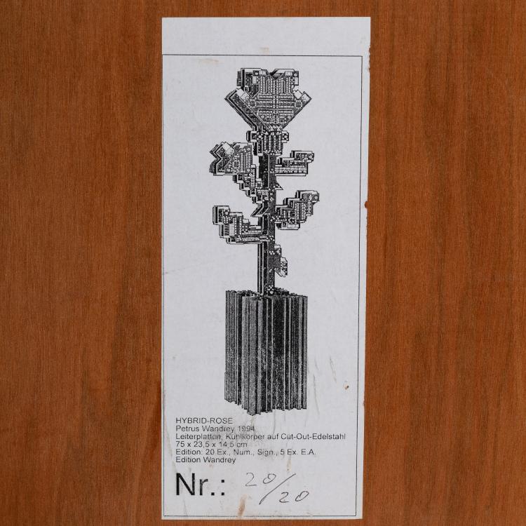 Bild 4 zu Objekt, Skulptur 'Hybrid Rose', 1994 (Entwurf), Petrus Wandrey, Wandrey, Petrus, 183A 539