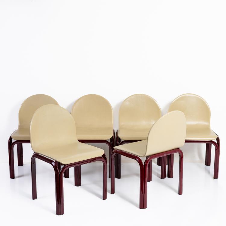 Bild 9 zu Objekt, Sechs St&uuml;hle '54' und ein Tisch '54', 1976 (Entwurf), Gae Aulenti, Knoll International, New York, 183A 484