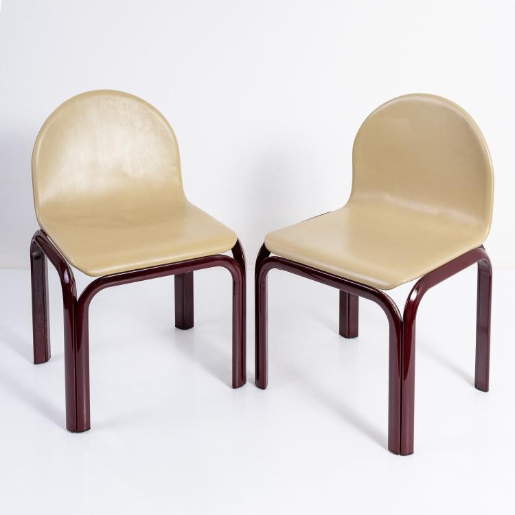 Bild 11 zu Objekt, Sechs St&uuml;hle '54' und ein Tisch '54', 1976 (Entwurf), Gae Aulenti, Knoll International, New York, 183A 484