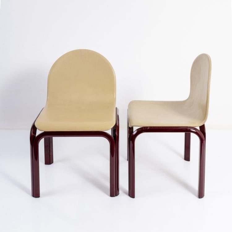 Bild 12 zu Objekt, Sechs St&uuml;hle '54' und ein Tisch '54', 1976 (Entwurf), Gae Aulenti, Knoll International, New York, 183A 484