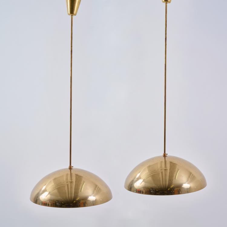 Hauptbild zu Objekt, Zwei Deckenleuchten, 1940er Jahre (Entwurf), Paavo Tynell, Taito Oy, Helsinki, 183A 198