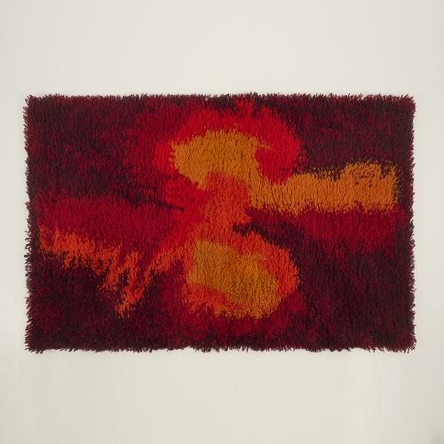 Zwei Teppiche aus der Serie 'Rya de Luxe', 1970er Jahre (Entwurf)