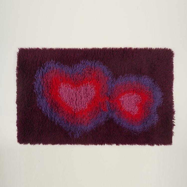 Bild 3 zu Objekt, Zwei Teppiche aus der Serie 'Rya de Luxe', 1970er Jahre (Entwurf), Carin Agner Nielsen, Ege Taepper, D&auml;nemark / Denmark, 183A 504