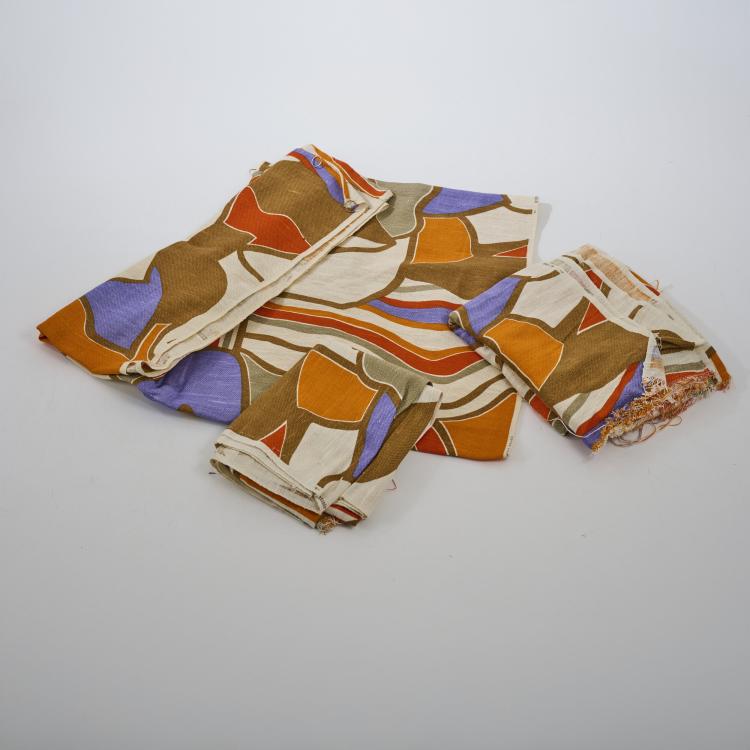 Bild 1 zu Objekt, Drei Gardinenschals 'Enko', 1970er Jahre (Entwurf), Wolf Bauer, Intair, Hamburg, 183A 505