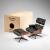 Miniatur Armlehnsessel 'Lounge Chair' mit Ottoman, 1956 (Entwurf)