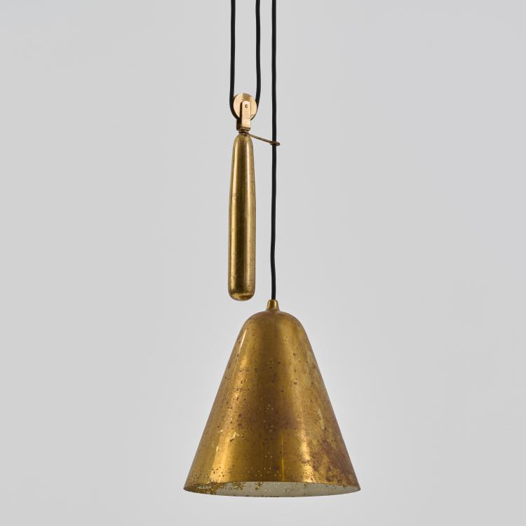 Bild 1 zu Objekt, Deckenleuchte, 1950er Jahre (Entwurf), Paavo Tynell, Taito Oy, Helsinki, 183A 239