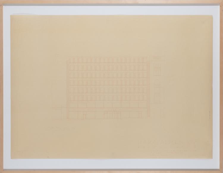 Bild 1 zu Objekt, Fassadenansicht des B&uuml;rogeb&auml;udes der Hakasalmen Oy in Helsinki, 1955, Alvar Aalto, Aalto, Alvar, 183A 514