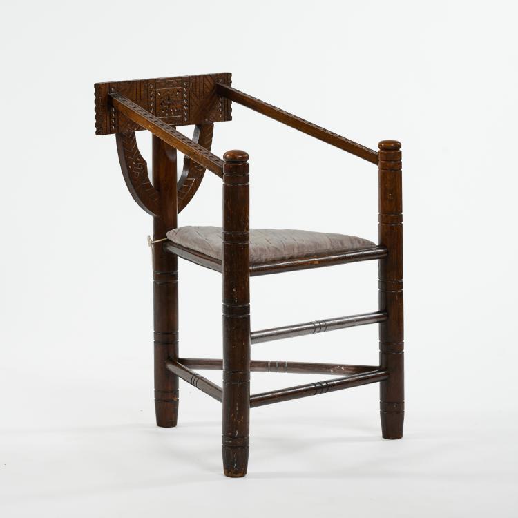 Bild 5 zu Objekt, Sessel 'Munk Chair' mit Tisch 'Munk table', 1930/40er Jahre (Entwurf), Schweden / Sweden, 183A 152