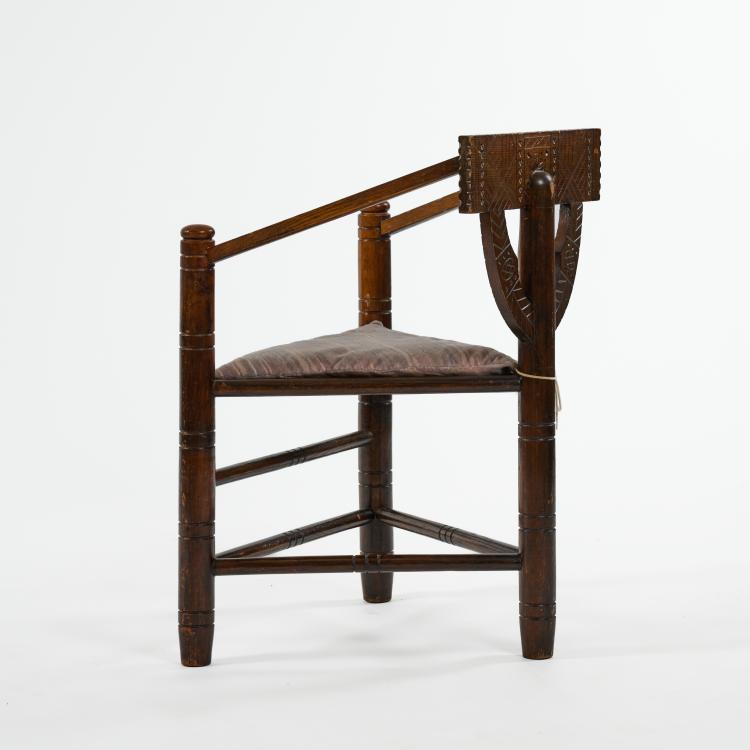 Bild 6 zu Objekt, Sessel 'Munk Chair' mit Tisch 'Munk table', 1930/40er Jahre (Entwurf), Schweden / Sweden, 183A 152