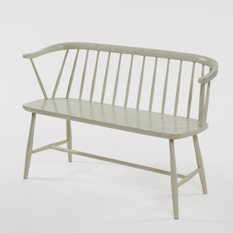 Hauptbild zu Objekt, Sitzbank 'Freja 653', um 1960 (Entwurf), N&auml;ssj&ouml; Stolfabrik AB / Nesto, N&auml;ssj&ouml;, 183A 345