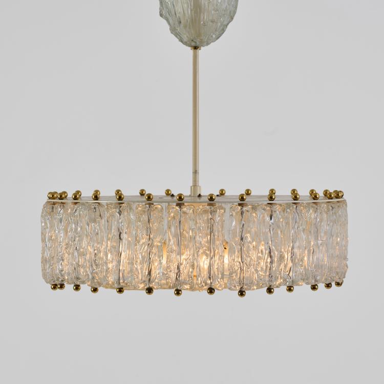 Bild 1 zu Objekt, Deckenleuchter, 1960er Jahre (Entwurf), Aureliano Toso (zugeschrieben), Barovier & Toso, Murano (zugeschrieben) / (attributed), 183A 389