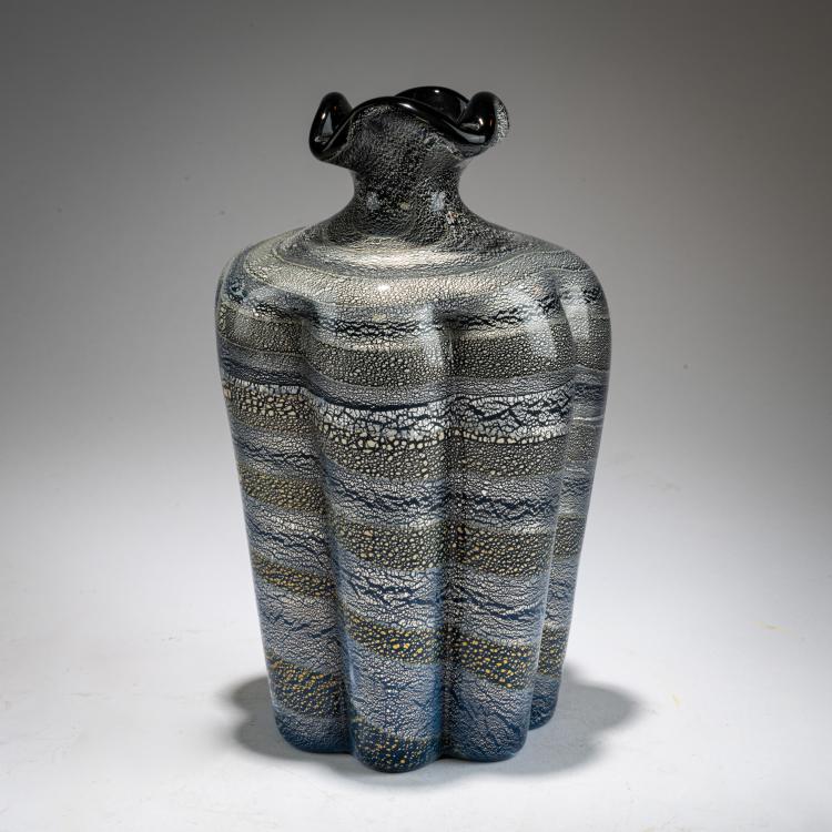 Bild 1 zu Objekt, Vase 'Fasce oro argento', 1950, Giulio Radi, A.Ve.M., Murano, 183B 722
