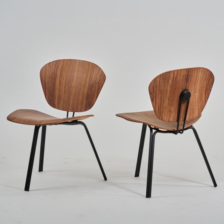 Bild 1 zu Objekt, Sechs St&uuml;hle 'P 31', 1963 (Entwurf), Osvaldo Borsani, Tecno, Mailand / Milan, 183A 354