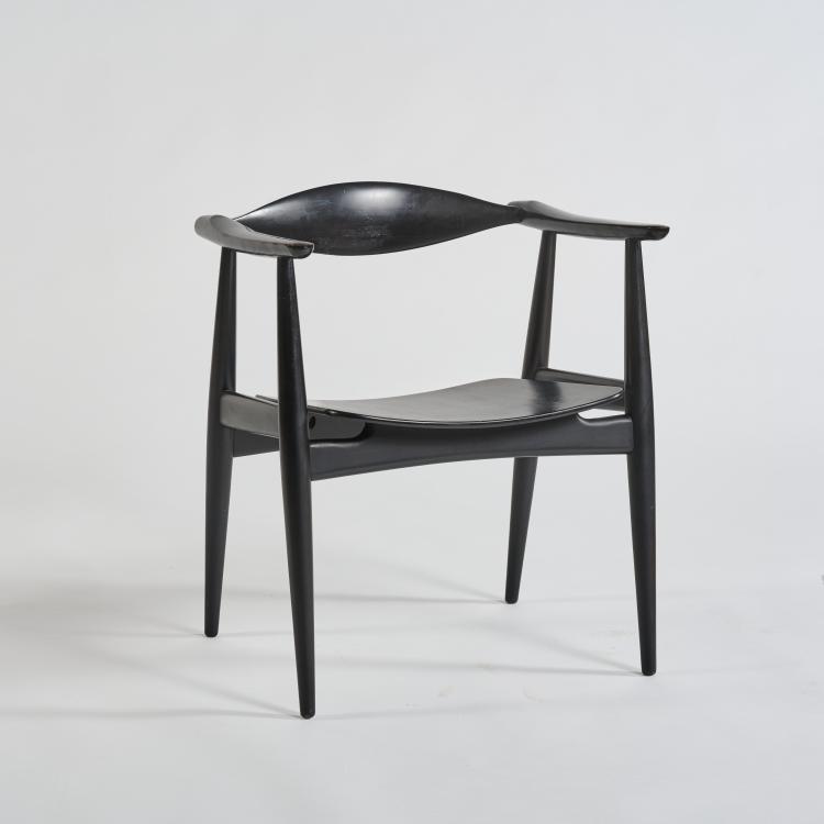 Hauptbild zu Objekt, Armlehnstuhl 'CH-35', 1959 (Entwurf), Hans J. Wegner, Carl Hansen & S&oslash;n, Odense, D&auml;nemark / Denmark, 183A 314