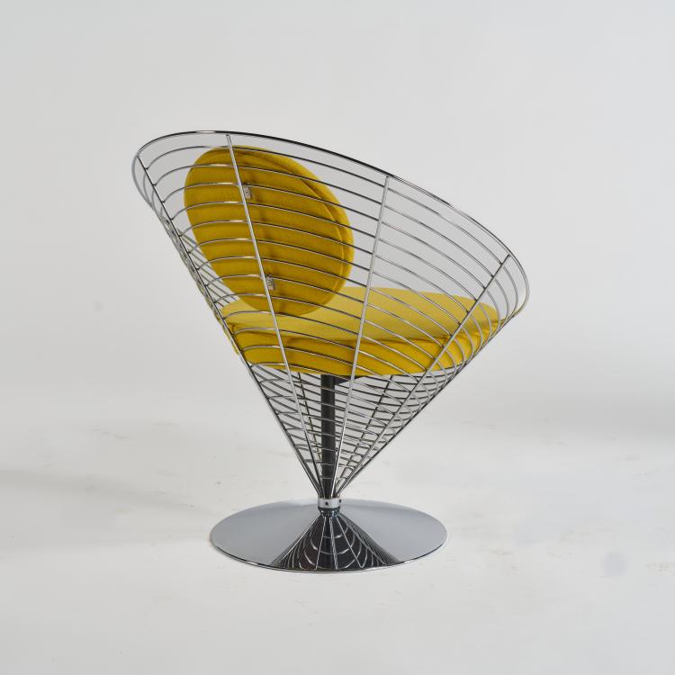 Bild 2 zu Objekt, Stuhl 'Wire Cone', 1958 (Entwurf), Verner Panton, Fritz Hansen, Aller&oslash;d, 183A 319