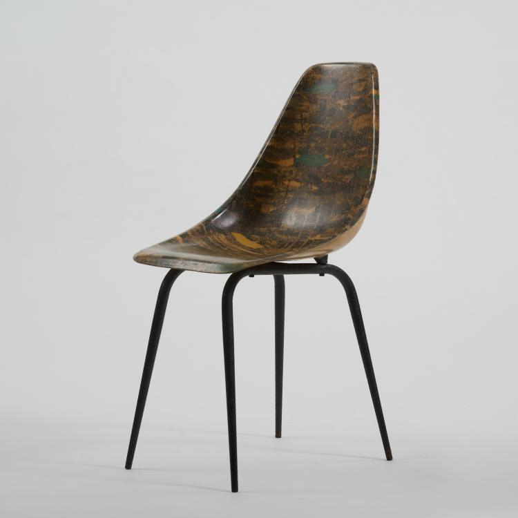 Hauptbild zu Objekt, Stuhl, 1950er Jahre (Entwurf), Ren&eacute;-Jean Caillette, Frankreich / France, 183A 256