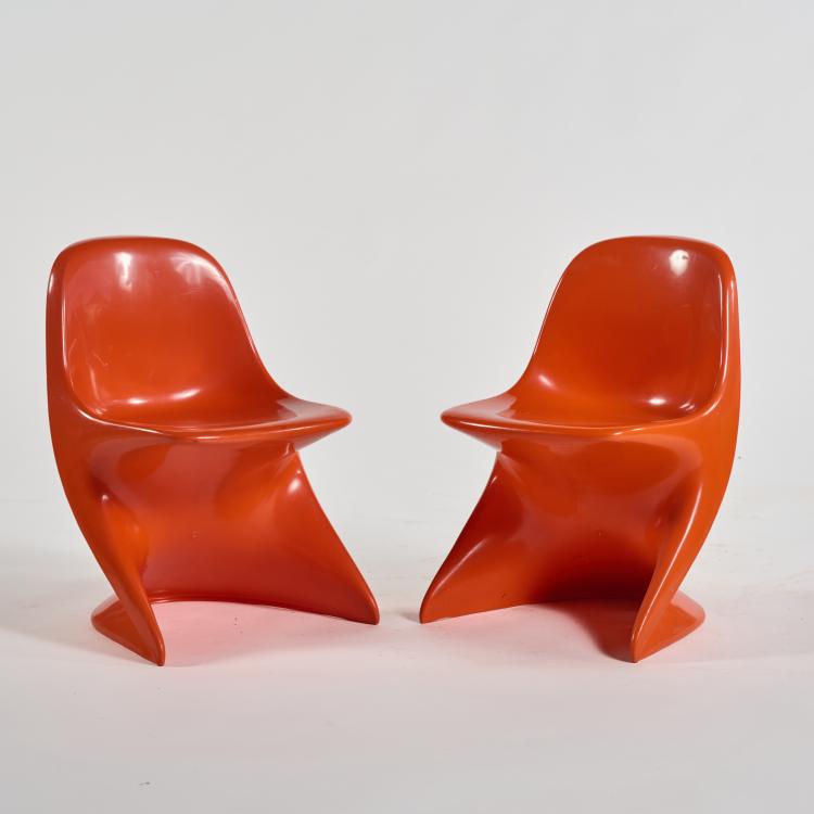 Bild 1 zu Objekt, Zwei Kinderst&uuml;hle 'Casalino 0', um 1971 (Entwurf), Alexander Begge, Casala, Lauenau, 183A 450