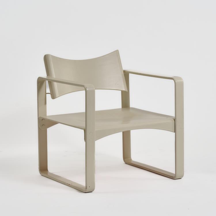 Hauptbild zu Objekt, Armlehnstuhl 'Serie 270 F', 1965/66 (Entwurf), Verner Panton, Thonet, Frankenberg, 183A 322