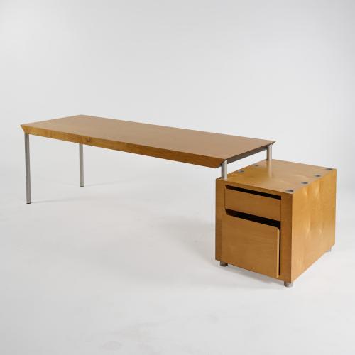 Schreibtisch aus der Serie 'Contor', 1982 (Entwurf)
