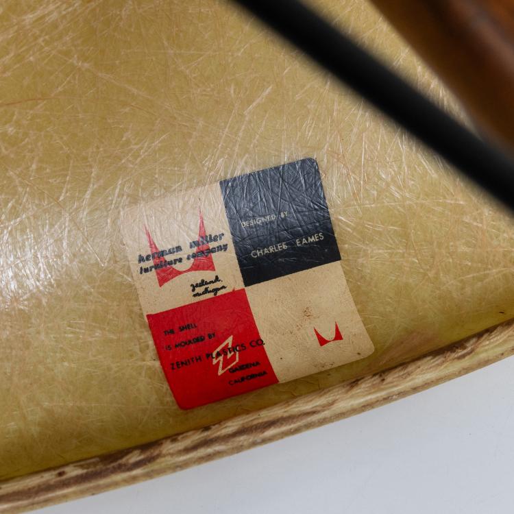 Bild 1 zu Objekt, Armlehnstuhl 'PAW' auf 'dowel-legged wood and wire base with swivel', 1950 (Entwurf), Charles Eames,Ray Eames, Herman Miller, Zeeland, 183A 222