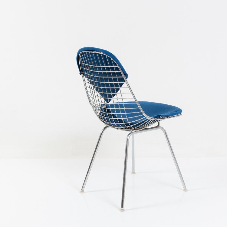 Bild 3 zu Objekt, Stuhl 'DKX' auf H-Base mit Bikini-Polsterung, 1951 (Entwurf), Charles Eames,Ray Eames, Herman Miller oder Vitra, Birsfelden, 183A 228