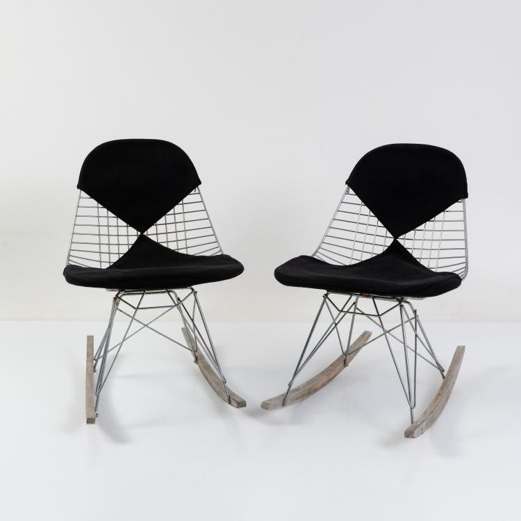 Hauptbild zu Objekt, Zwei Schaukelst&uuml;hle 'RSR', 1951 (Entwurf), Charles Eames,Ray Eames, Herman Miller, Zeeland oder Vitra, Birsfelden, 183A 229