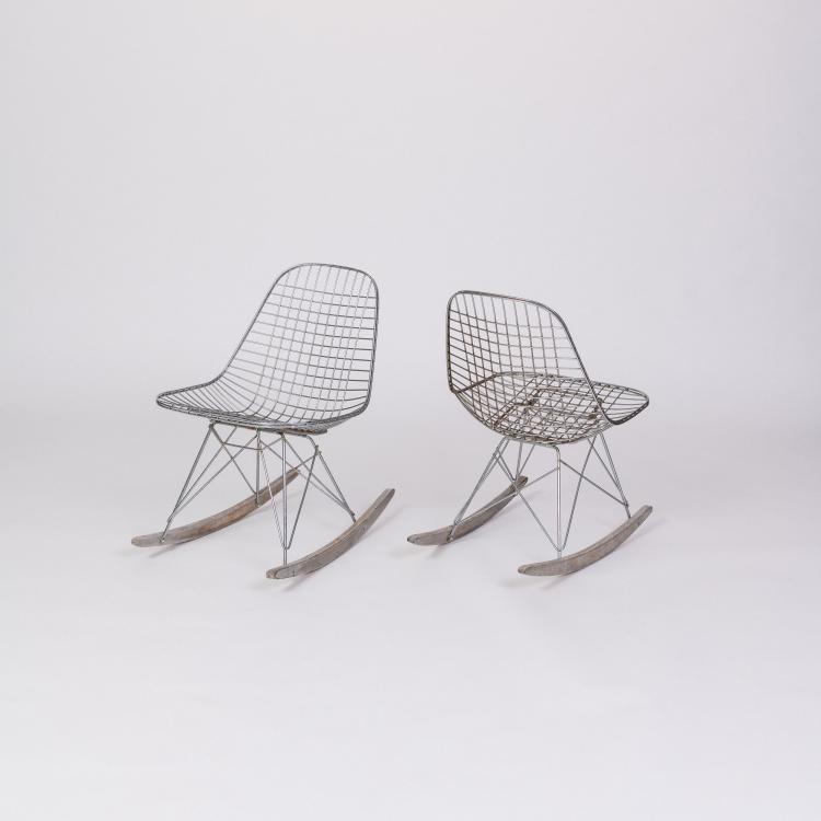Bild 1 zu Objekt, Zwei Schaukelst&uuml;hle 'RSR', 1951 (Entwurf), Charles Eames,Ray Eames, Herman Miller, Zeeland oder Vitra, Birsfelden, 183A 229