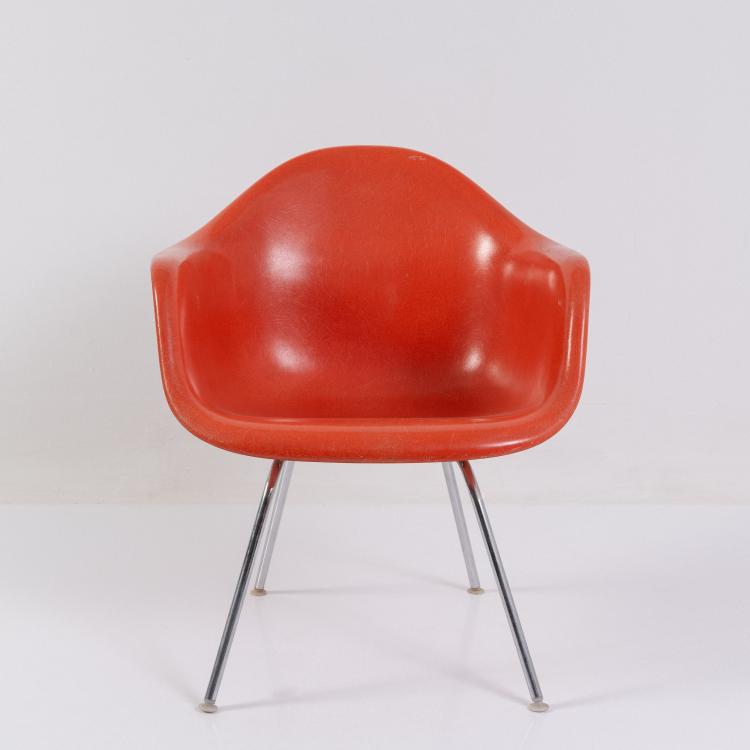 Bild 1 zu Objekt, Armlehnstuhl 'SAX' auf H-Base, 1950-53 (Entwurf), Charles Eames,Ray Eames, Herman Miller, Zeeland, 183A 223