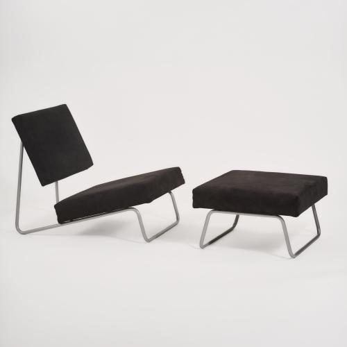 Sessel und Ottoman, um 1960 (Entwurf)