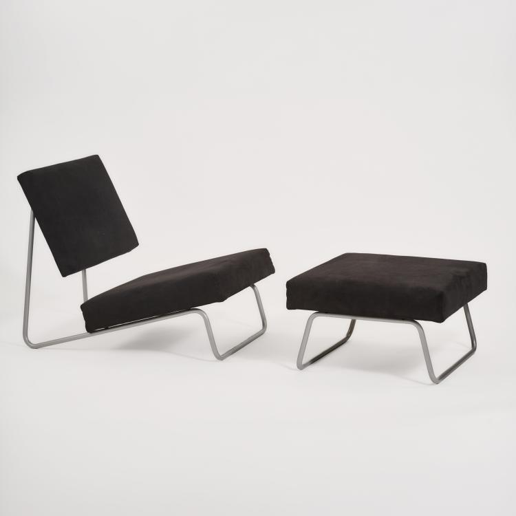 Hauptbild zu Objekt, Sessel und Ottoman, um 1960 (Entwurf), Herbert Hirche, Lampert & Sudrow, Stuttgart, 183A 338