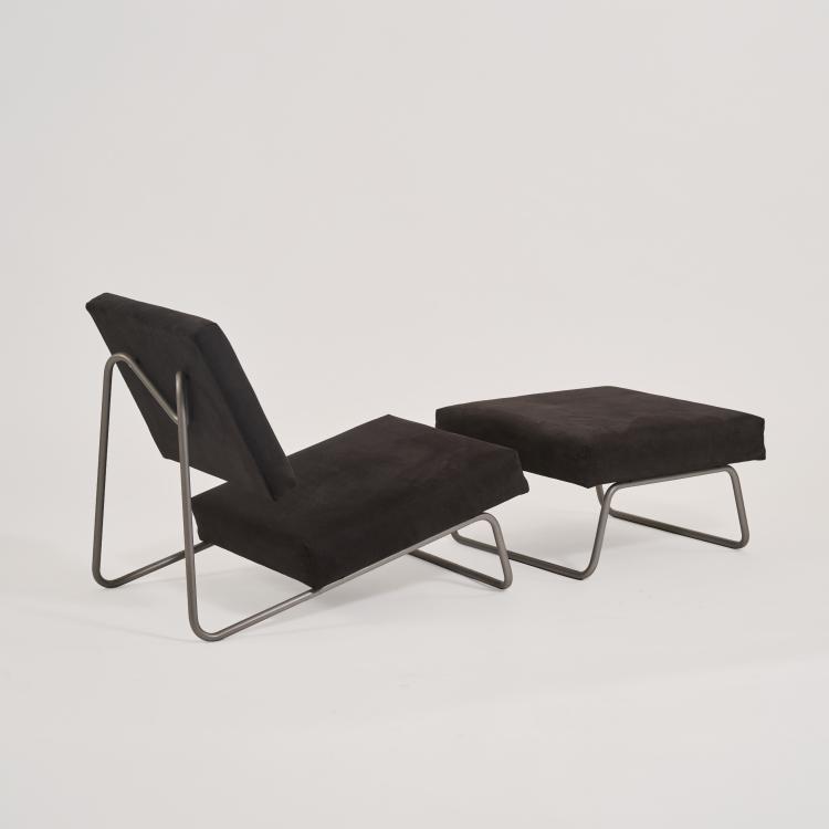 Bild 2 zu Objekt, Sessel und Ottoman, um 1960 (Entwurf), Herbert Hirche, Lampert & Sudrow, Stuttgart, 183A 338