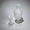 Vase 'Veronese' und Kelchglas 'Mezza filigrana', um 1950