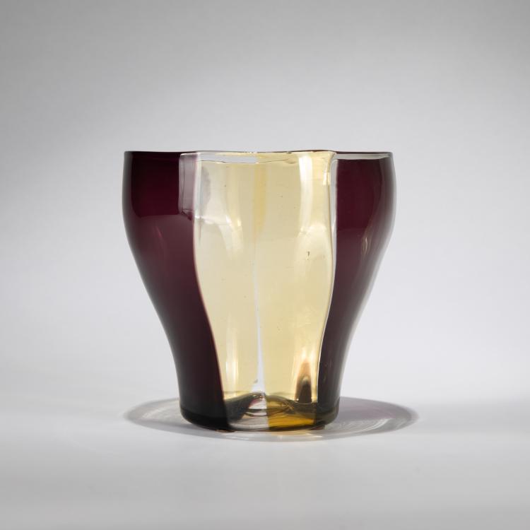 Bild 1 zu Objekt, Vase 'A spicchi', um 1954-57, Fulvio Bianconi, Venini, Murano, 183B 748
