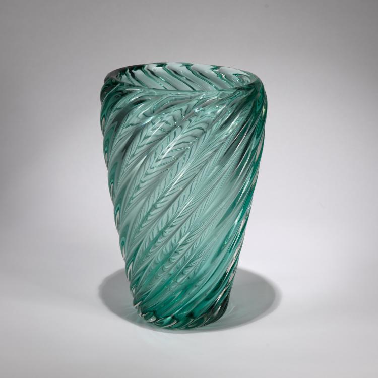 Hauptbild zu Objekt, Vase 'A coste', um 1935, Paolo Venini, Venini, Murano, 183B 698