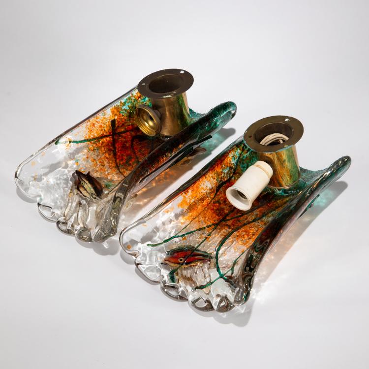 Bild 4 zu Objekt, Two wall sconces, c. 1960, Cenedese, Murano, 183B 769