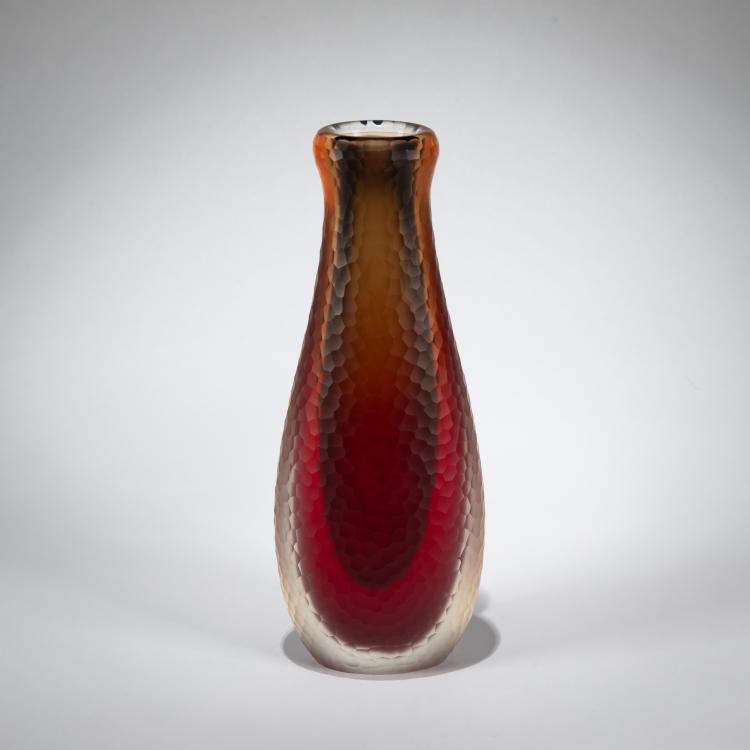 Hauptbild zu Objekt, 'Battuto sommerso' vase, c. 1962, Alfredo Barbini, Barbini, Alfredo, Murano, 183B 780